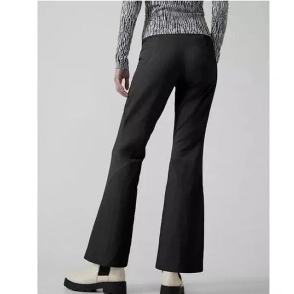 Athleta Peak Hybrid Fleece Pants Flare Lined | Black | SZ M - Picture 2 of 13